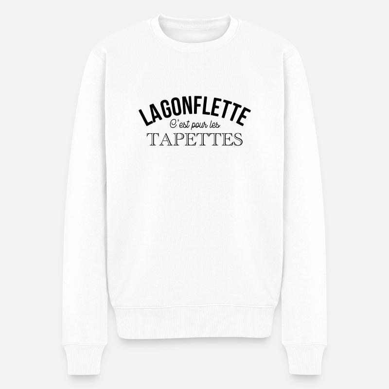 La gonflette muscu - Pull Premium bio Homme - blanc