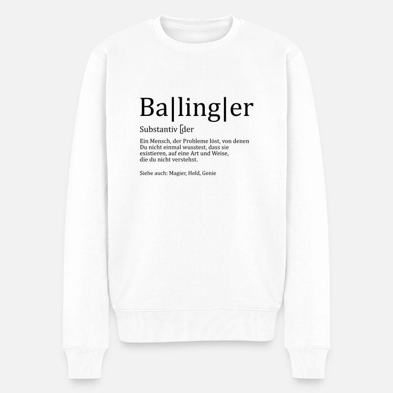 Schwaben Synonym - Männer Premium Bio Pullover - Weiß