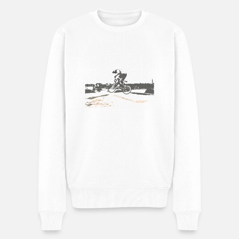 BMX (BMK) - Männer Premium Bio Pullover - Weiß