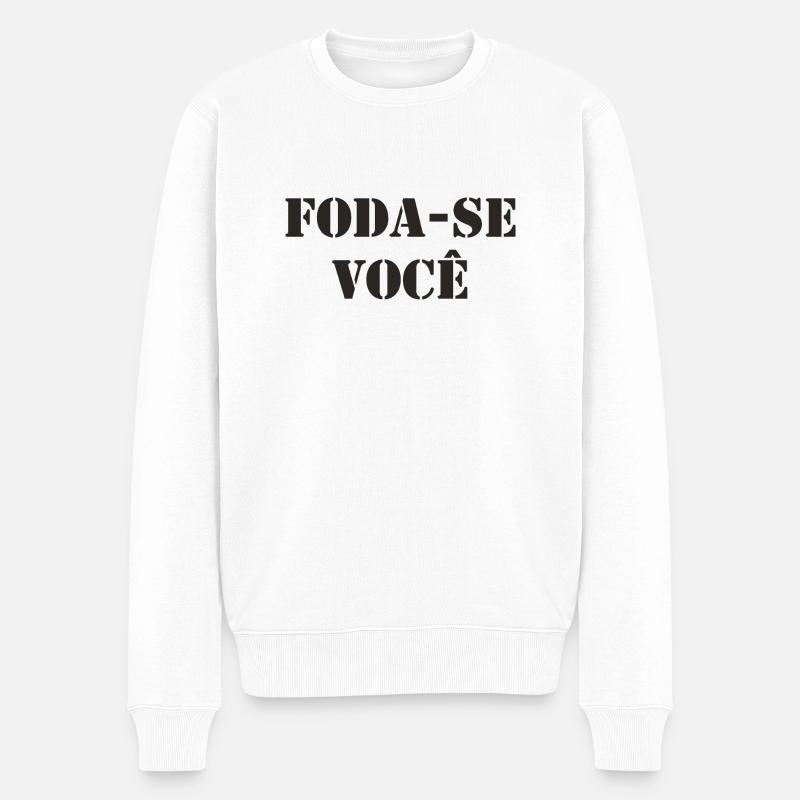 Portugiesisch - Männer Premium Bio Pullover - Weiß