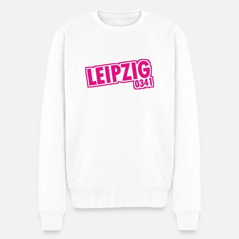 Leipzig - 0341 - Indicatif régional - Saxe - Pull Premium bio Homme - blanc