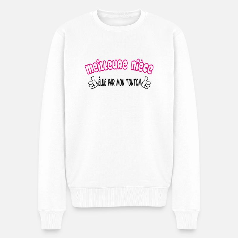 Meilleure nièce - Pull Premium bio Homme - blanc