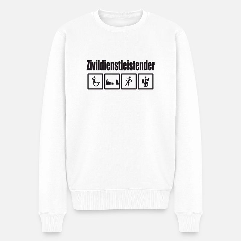Zivildienstleistender - Pull Premium bio Homme - blanc
