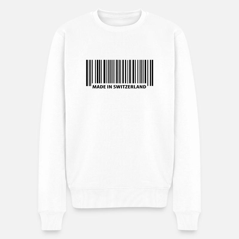 Made in Switzerland - Pull Premium bio Homme - blanc