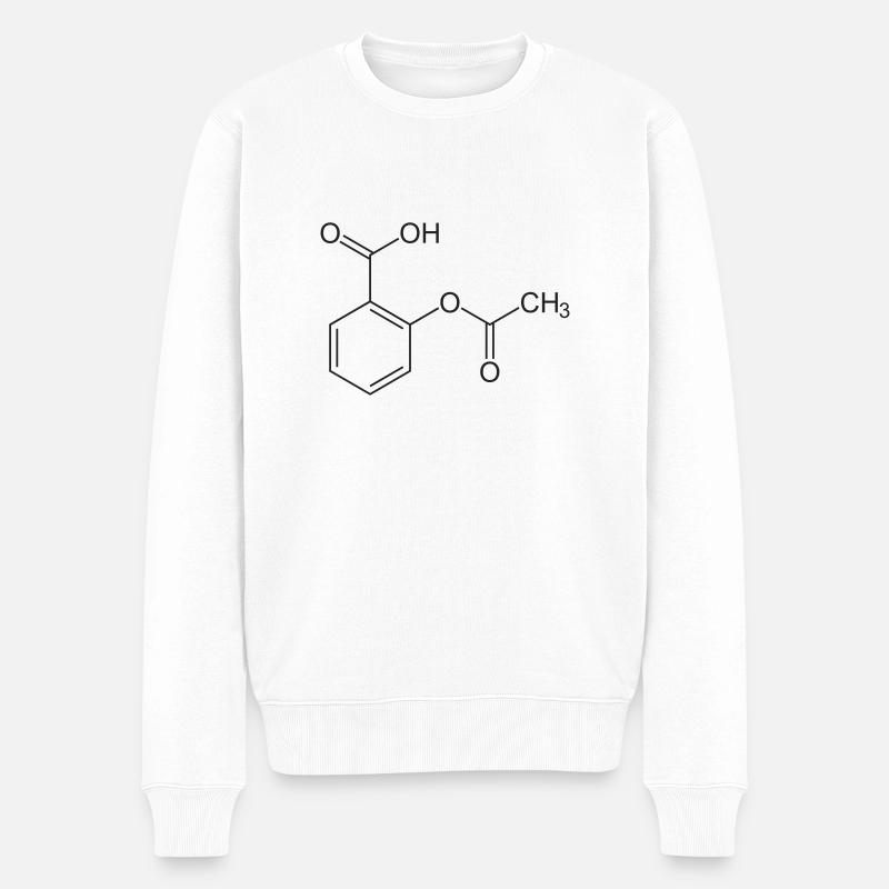 acétyle - Pull Premium bio Homme - blanc