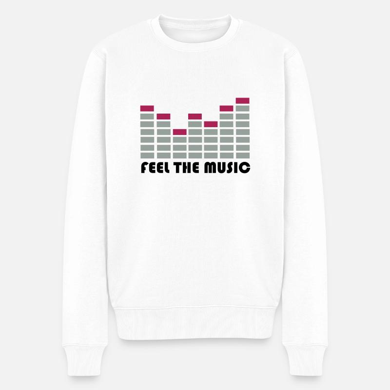 equalizer - Männer Premium Bio Pullover - Weiß