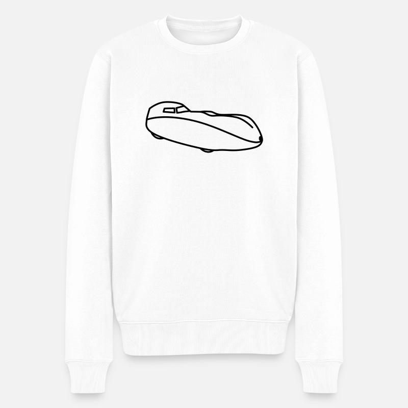 Velomobil Milan - Männer Premium Bio Pullover - Weiß