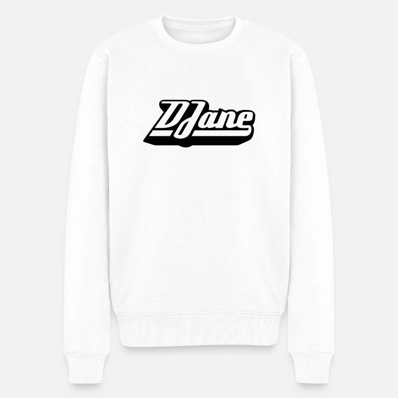 DJane - Pull Premium bio Homme - blanc