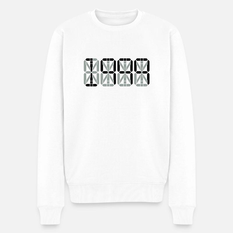 1999 - Männer Premium Bio Pullover - Weiß