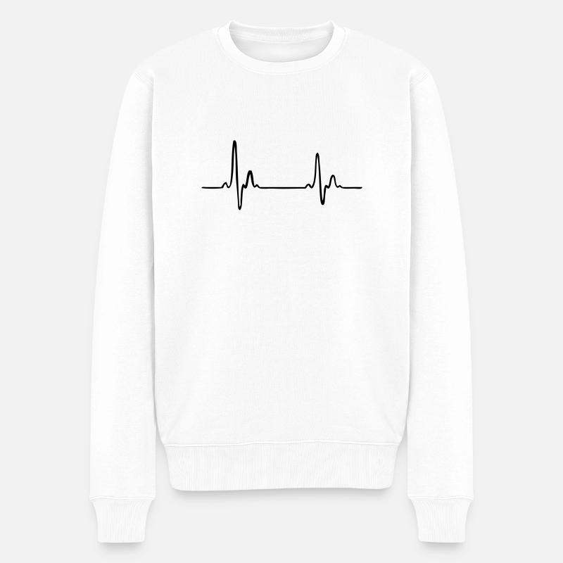 ekg profession - Pull Premium bio Homme - blanc