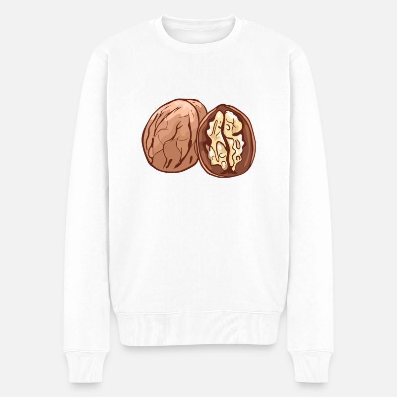 Real walnut nuts nut walnutwalnuts - Men's Premium Organic Jumper - white