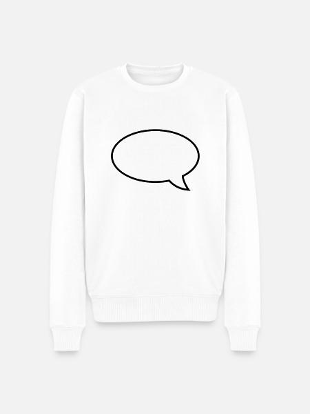 sprechblase__f1 - Men's Premium Organic Jumper - white