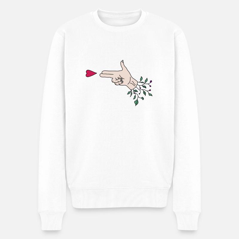 Cher tir - Pull Premium bio Homme - blanc