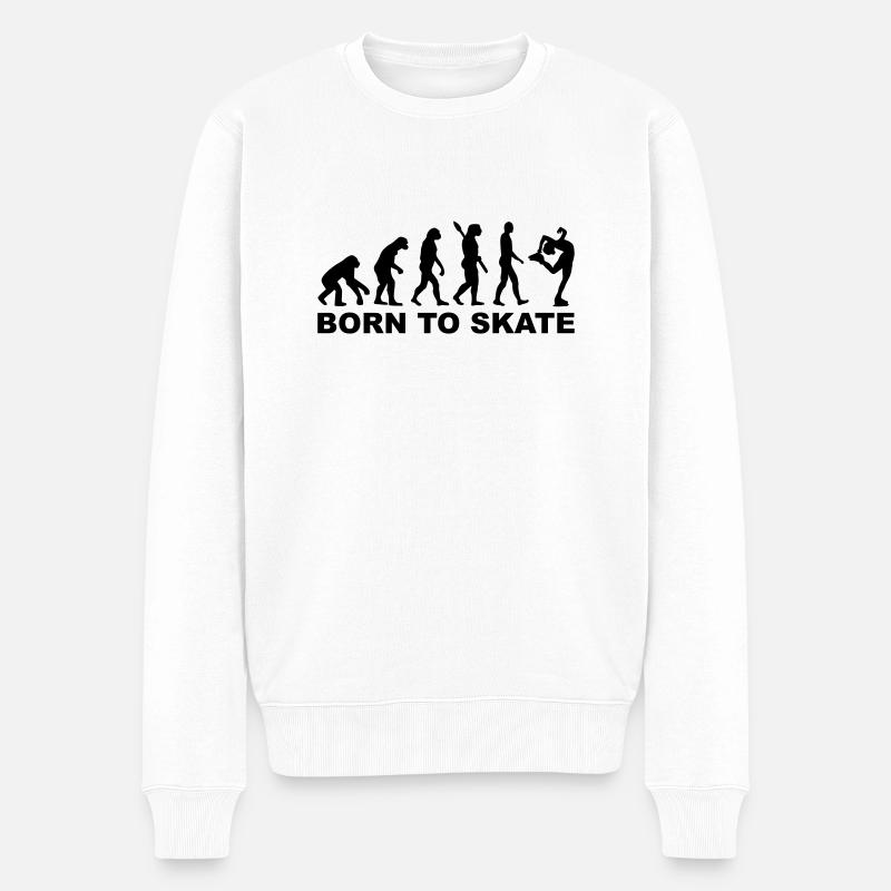 Évolution Patinage artistique - Pull Premium bio Homme - blanc