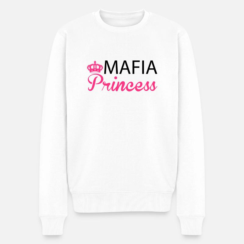 Mafia Princess - Männer Premium Bio Pullover - Weiß