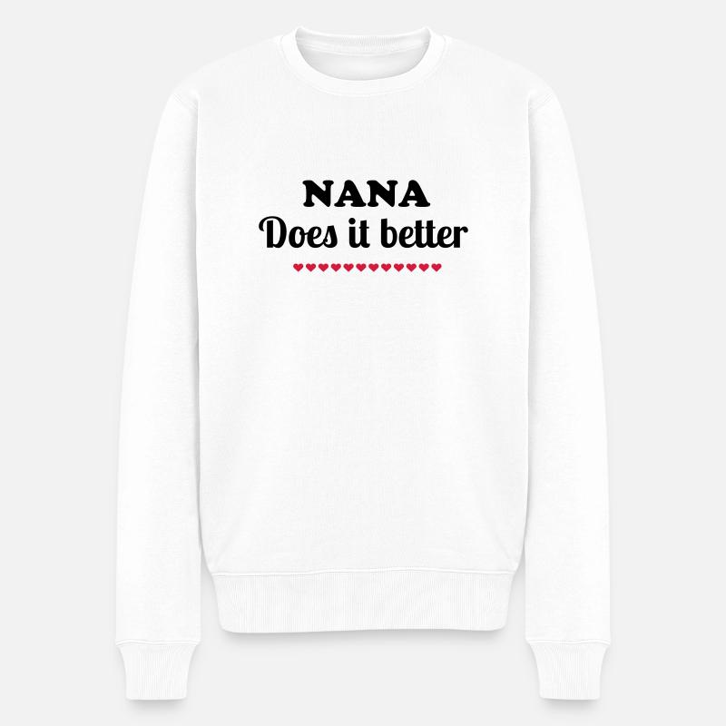 Nana - Pull Premium bio Homme - blanc