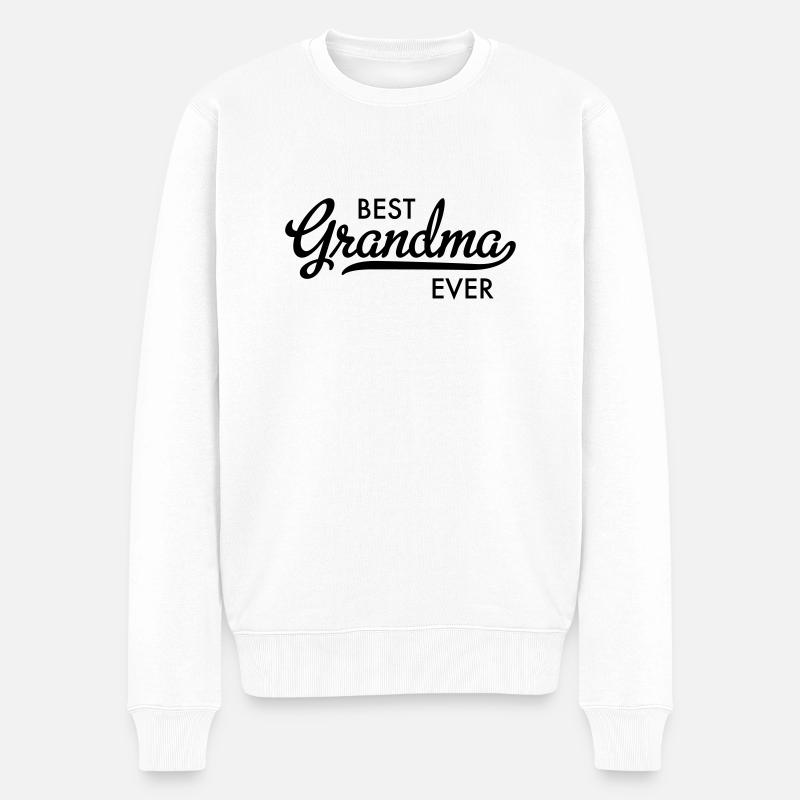 Oma - Männer Premium Bio Pullover - Weiß
