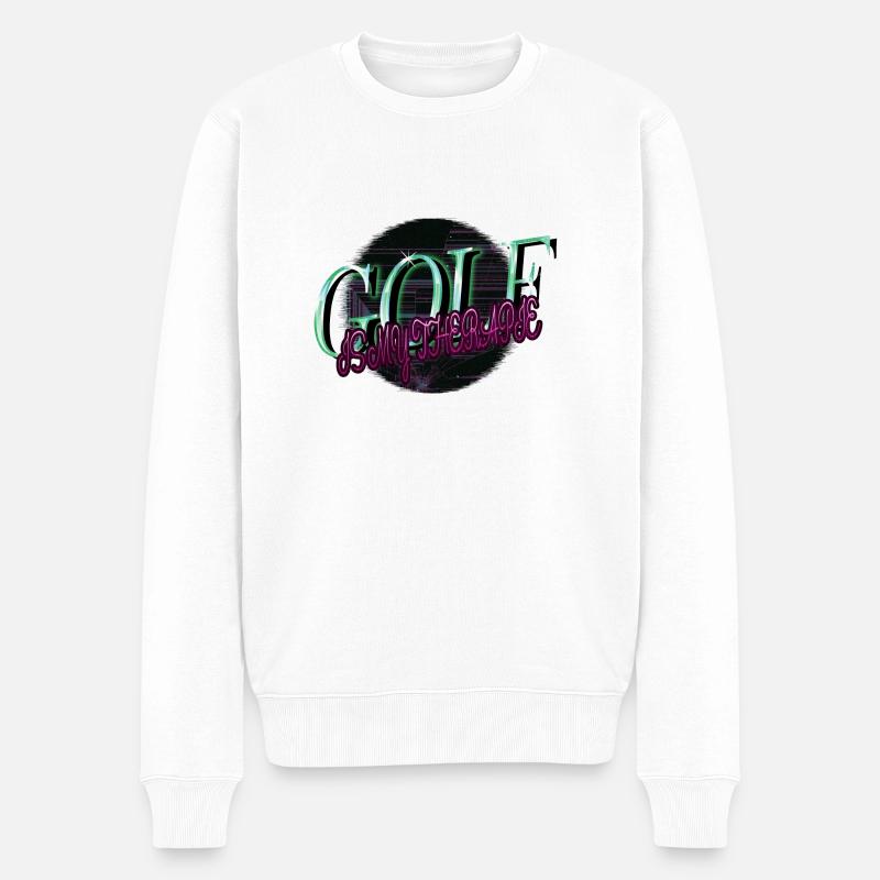Golfcoachgift Puter Golfcoachgifts - Pull Premium bio Homme - blanc