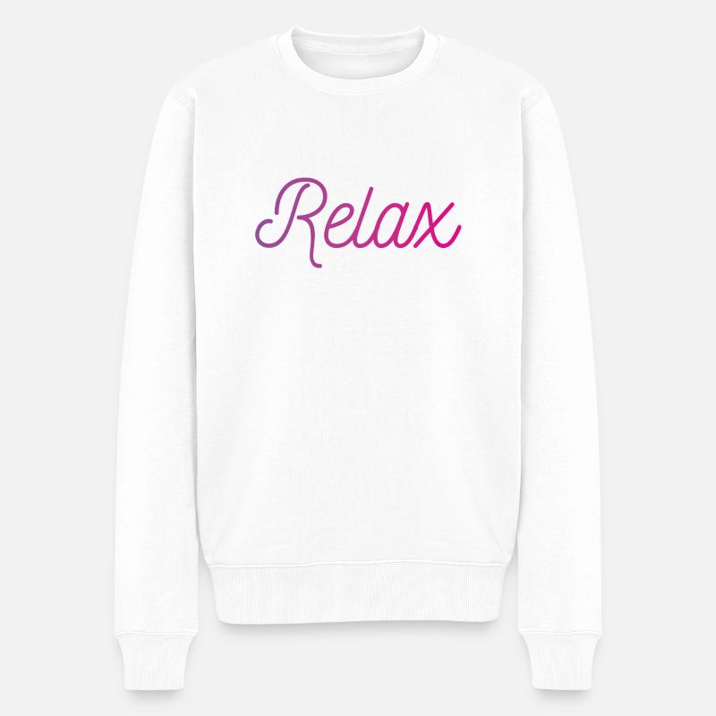 Relax - Pull Premium bio Homme - blanc