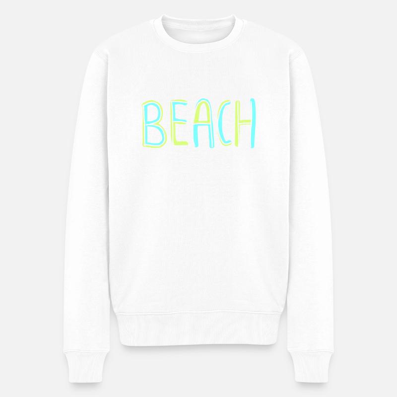 Plage 13 - Pull Premium bio Homme - blanc
