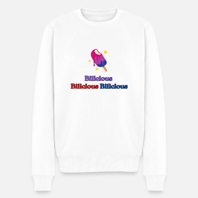 Bilicious - Pull Premium bio Homme - blanc