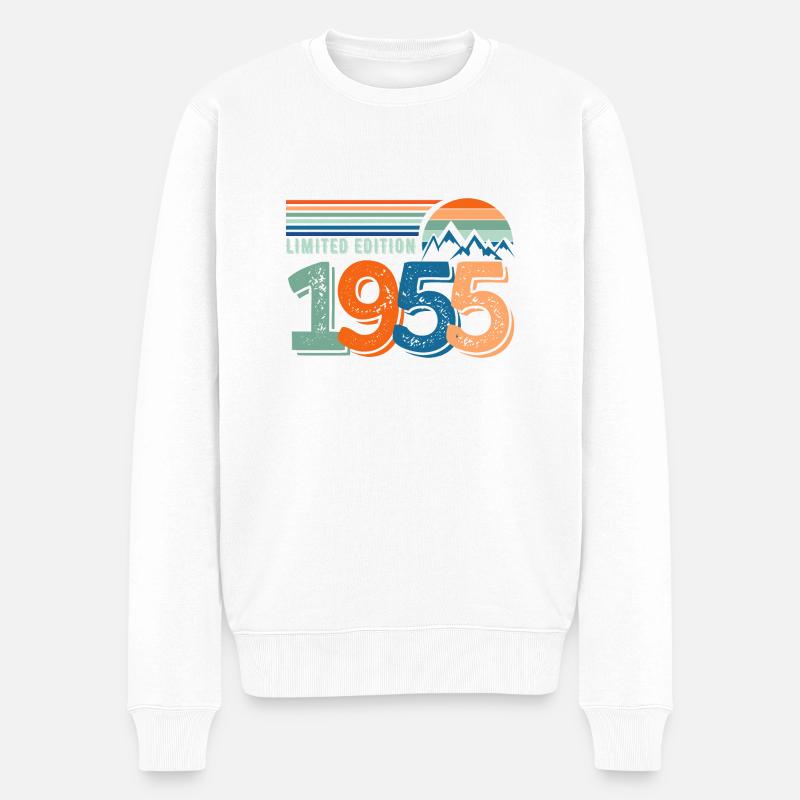 Limitierte Auflage 1955 - Männer Premium Bio Pullover - Weiß