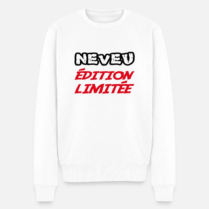 NEVEU Limitierte Auflage - Männer Premium Bio Pullover - Weiß