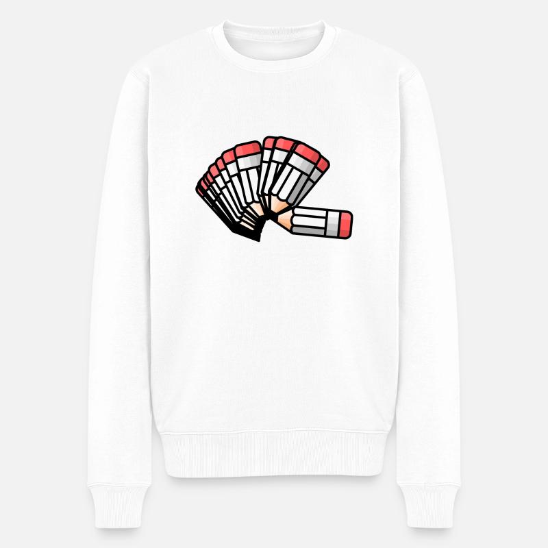 stifte - Männer Premium Bio Pullover - Weiß
