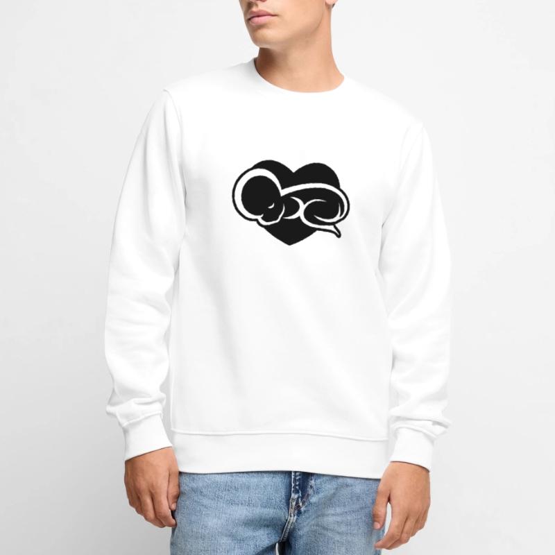 Baby schläft am liebsten auf Mami oder Papi ein Männer Premium Bio Pullover