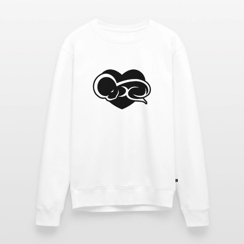 Baby schläft am liebsten auf Mami oder Papi ein Männer Premium Bio Pullover