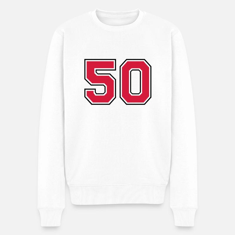 50__f2 - Pull Premium bio Homme - blanc
