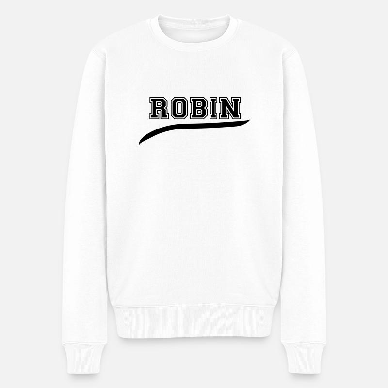 robin_2 - Pull Premium bio Homme - blanc