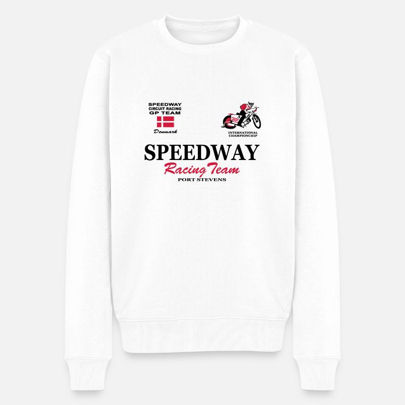 Speedway Poloshirt Team Denmark - Pull Premium bio Homme - blanc
