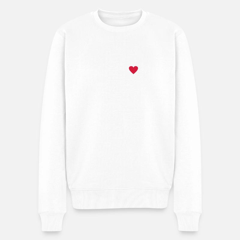 Barcelone - Pull Premium bio Homme - blanc