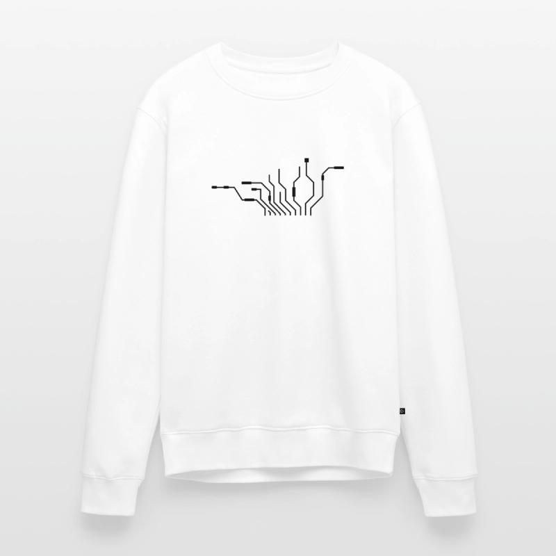 pc wires processor cpu wire cabling compu Men's Premium Organic Jumper