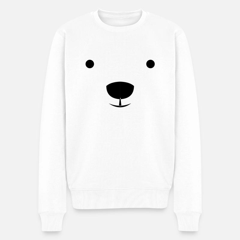 Polar Bear - Pull Premium bio Homme - blanc