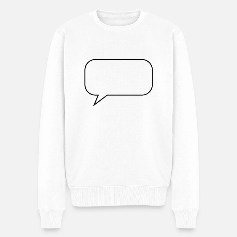 sprechblase_symbol - Pull Premium bio Homme - blanc
