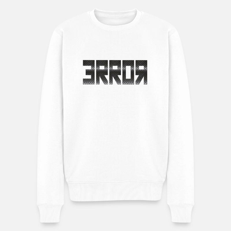 Error-Code - Men's Premium Organic Jumper - white