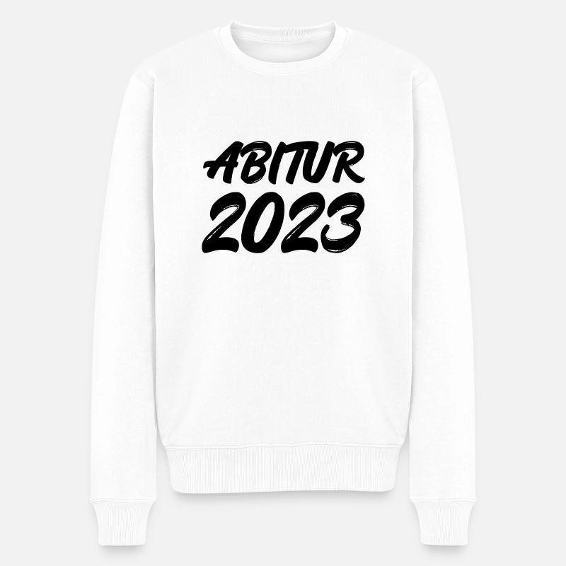 Abitur 2023 - Männer Premium Bio Pullover - Weiß
