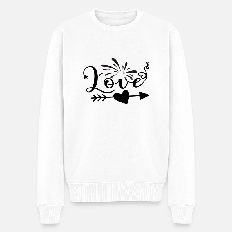 J’adore la Saint-Valentin - Pull Premium bio Homme - blanc