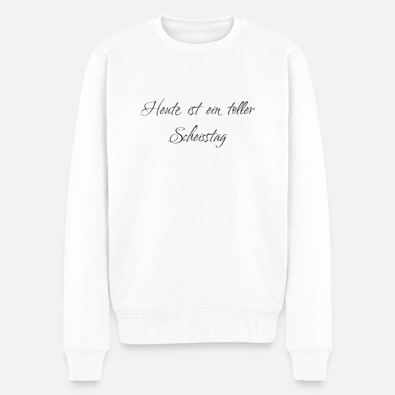 0839C8BD 6076 41C2 9C86 B96DDEEBB891 - Männer Premium Bio Pullover - Weiß