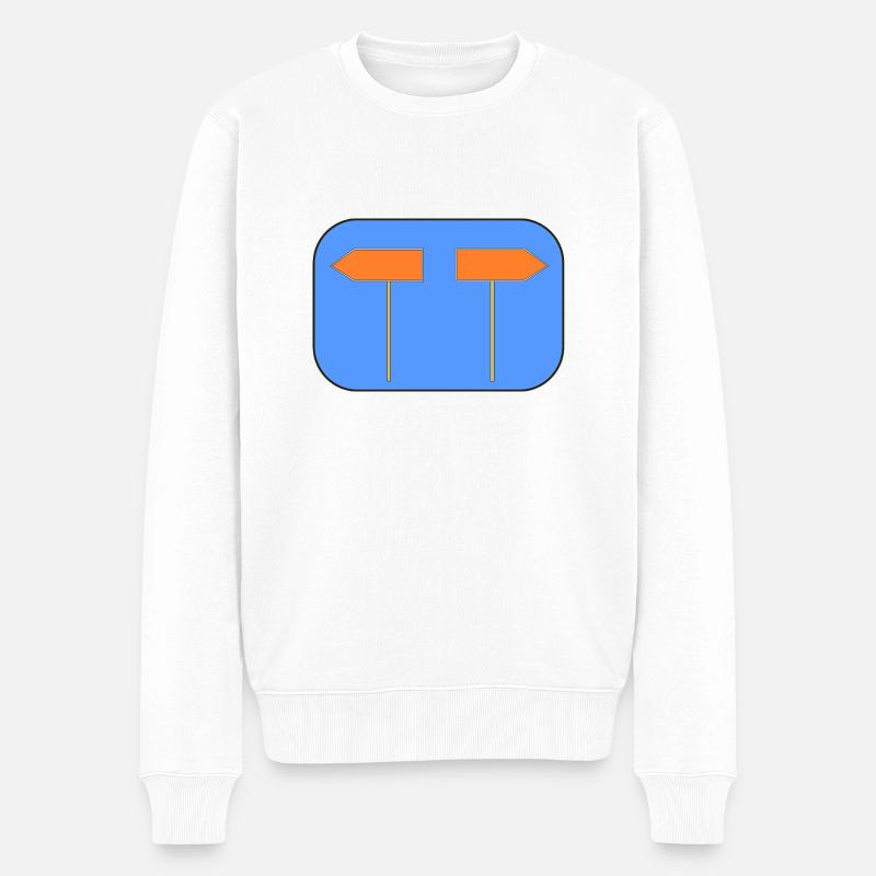 Panneaux - Pull Premium bio Homme - blanc