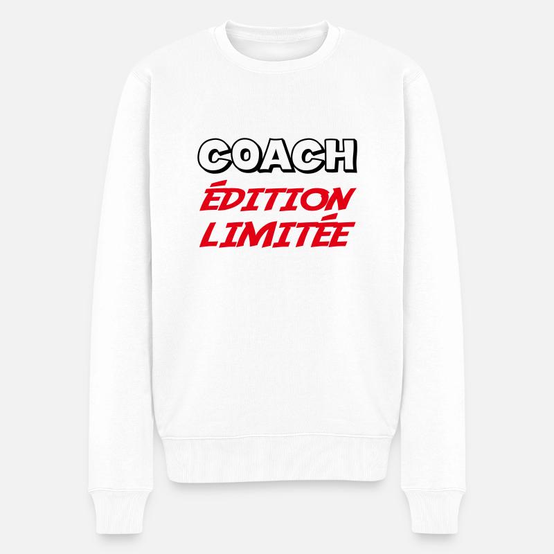 COACH édition limitée - Pull Premium bio Homme - blanc
