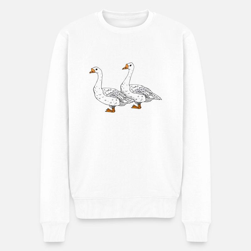 Oies - Pull Premium bio Homme - blanc