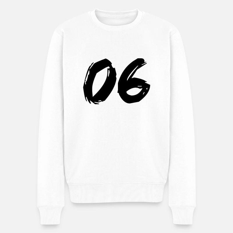 Brushed 06 - Männer Premium Bio Pullover - Weiß