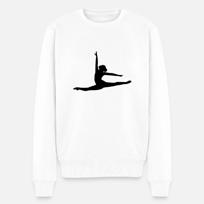 Ballet Ballerine - Pull Premium bio Homme - blanc