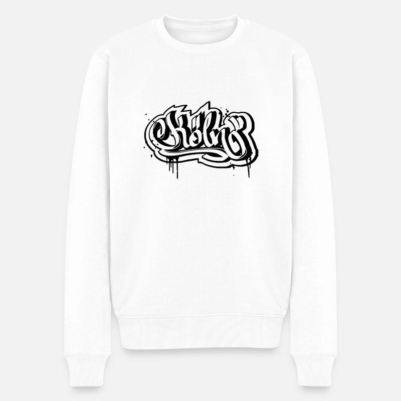 Köln - Männer Premium Bio Pullover - Weiß