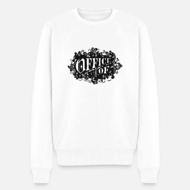 office of 2 - Männer Premium Bio Pullover - Weiß