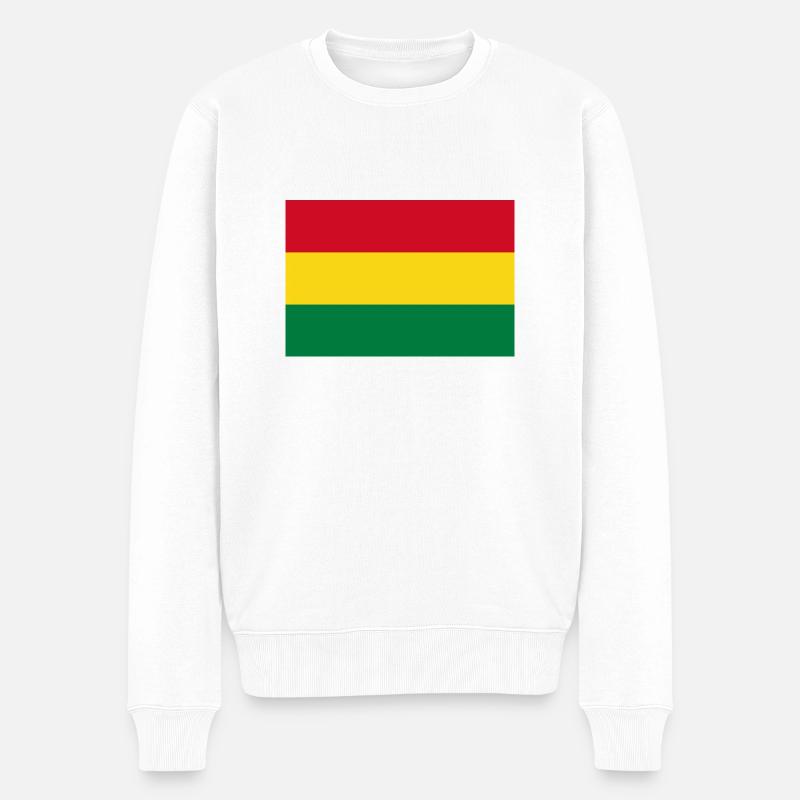 Bolivien - Männer Premium Bio Pullover - Weiß