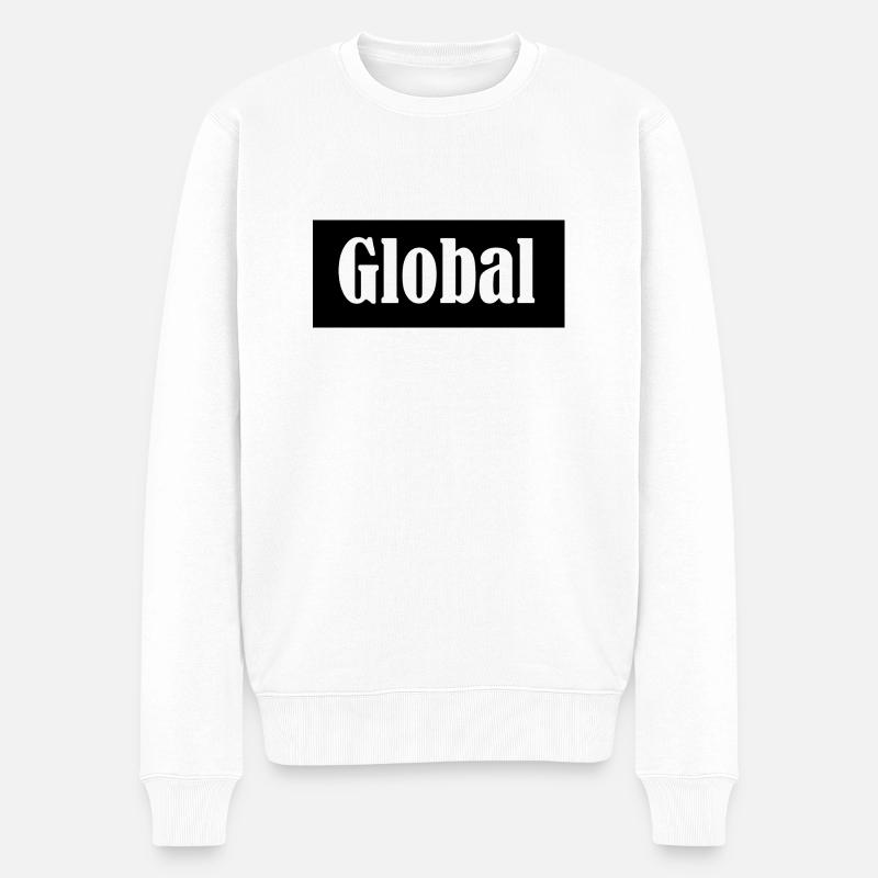 global - Pull Premium bio Homme - blanc